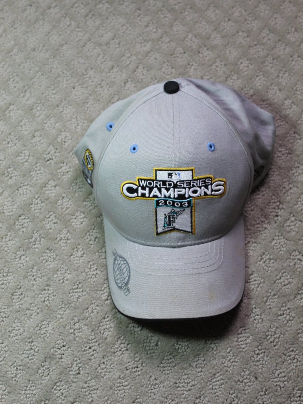 2003 MLB World Series Florida Marlins Championship Hat Era Adjustable